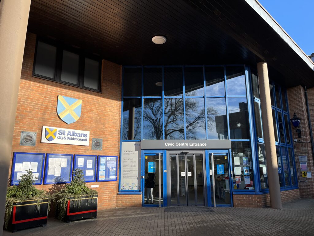St Albans district council offices.
