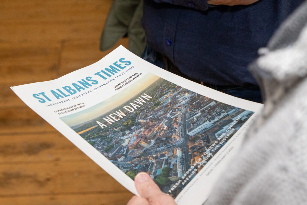 The launch of the St Albans Times.