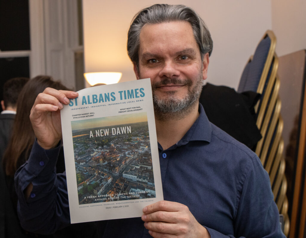 The launch of the St Albans Times.