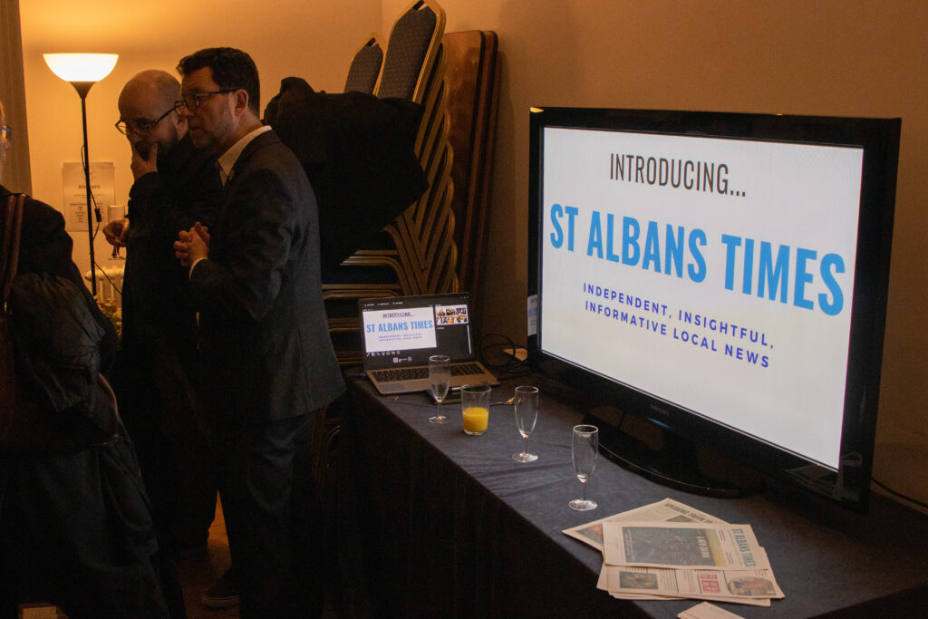The launch of the St Albans Times.