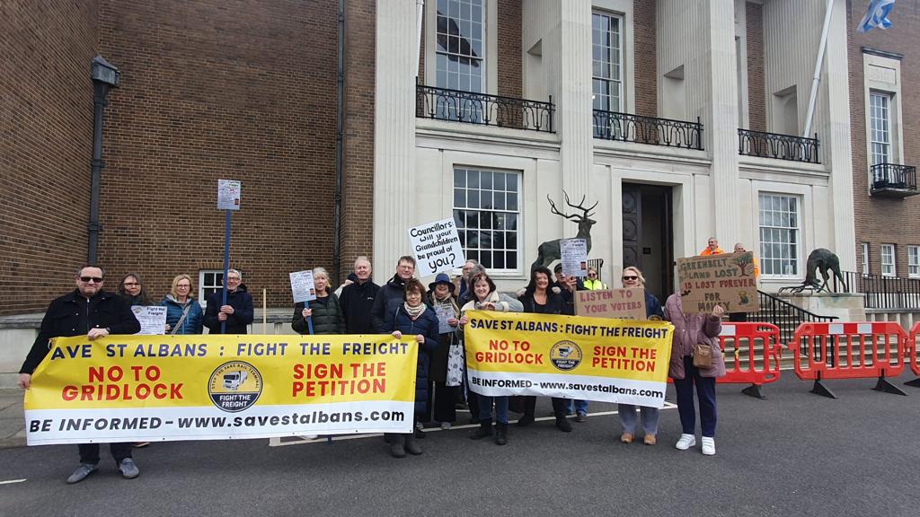 Cllr Roberts says his comments at Monday's demonstration were "misinterpreted".