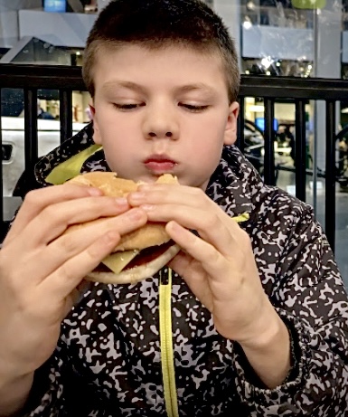 Burgers are a go-to option.