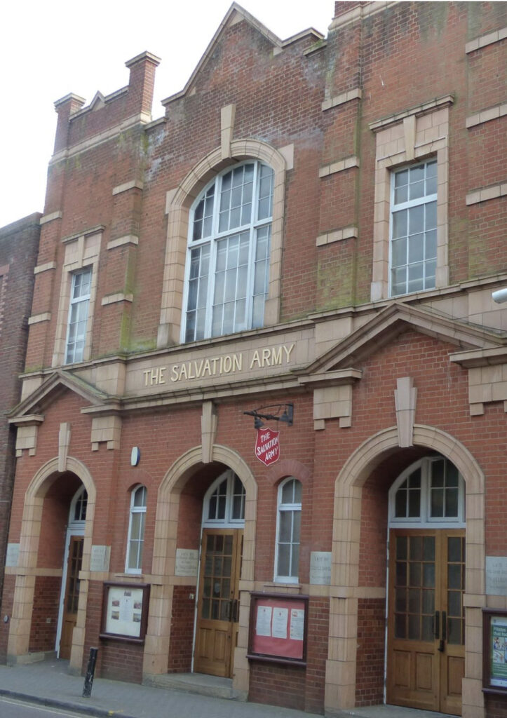The public baths are now the Salvation Army building in Victoria Street, photo by guide John Johnson