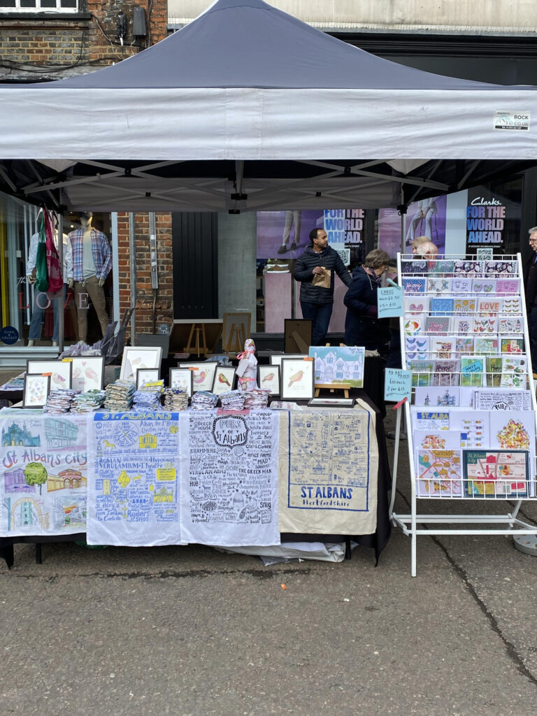 Hannah's Charter Market stall.