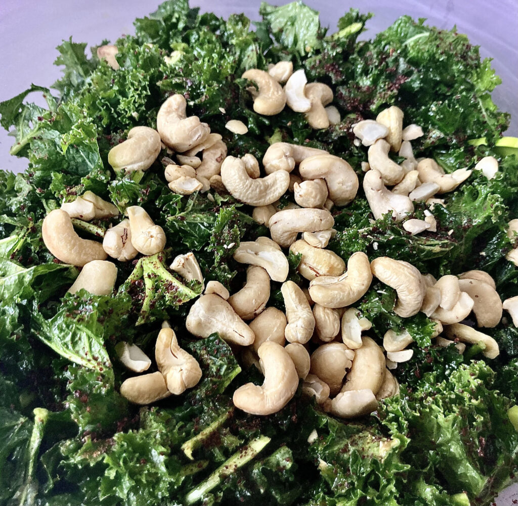 Massaged kale.