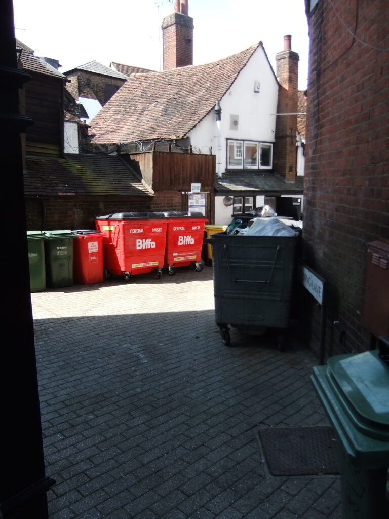 St Albans city centre alleyways.