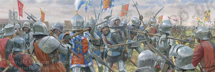 The Forgotten Battle of St Albans - painting by Graham Turner.