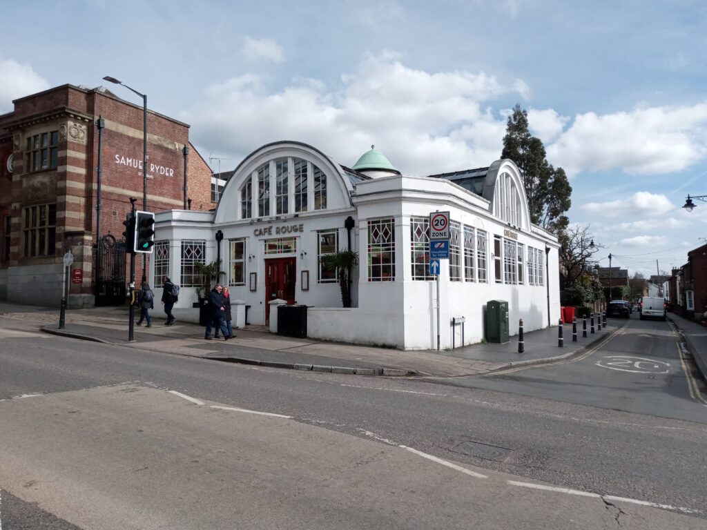 The former Café Rouge restaurant in Samuel Ryder's exhibition hall on Holywell Hill.