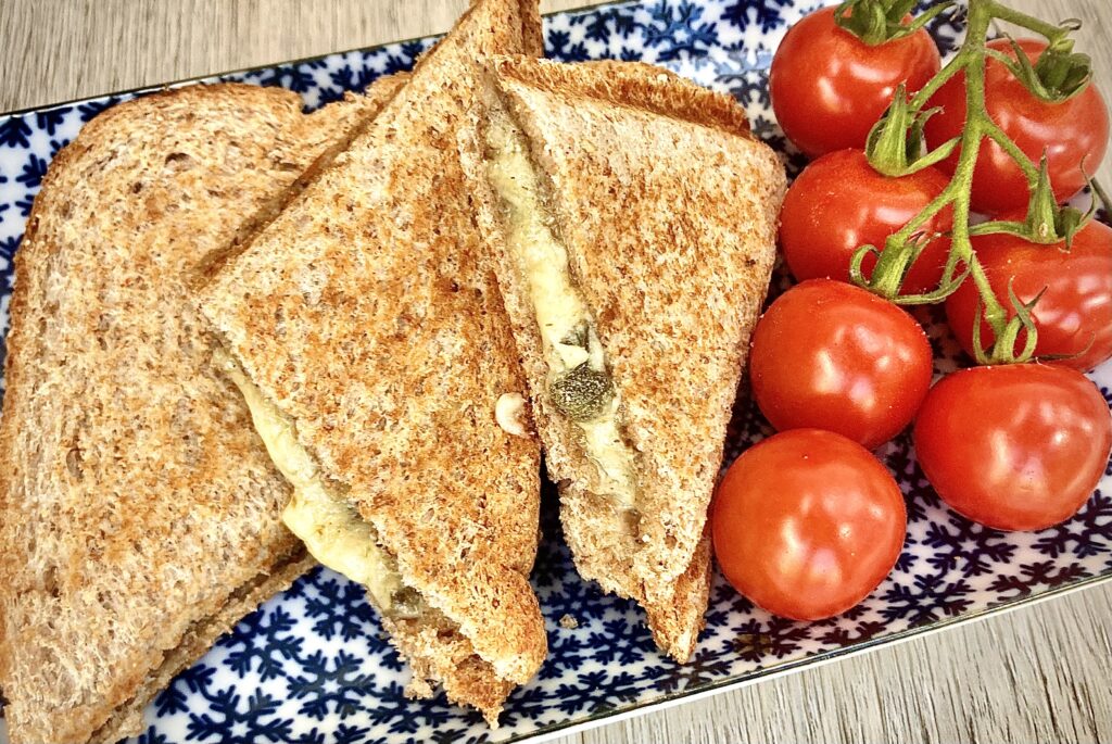 A classic cheese toastie.