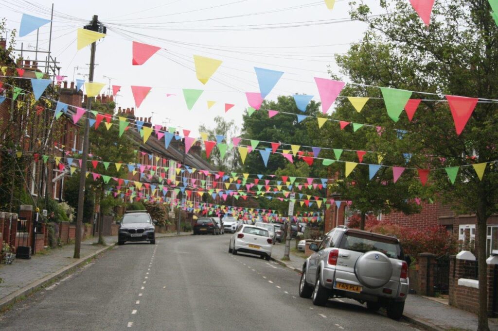 Celebrations for the unveiling of the King's Road memorial.