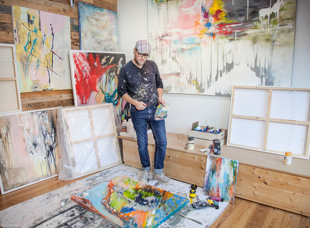 Artist Stuart Beck.