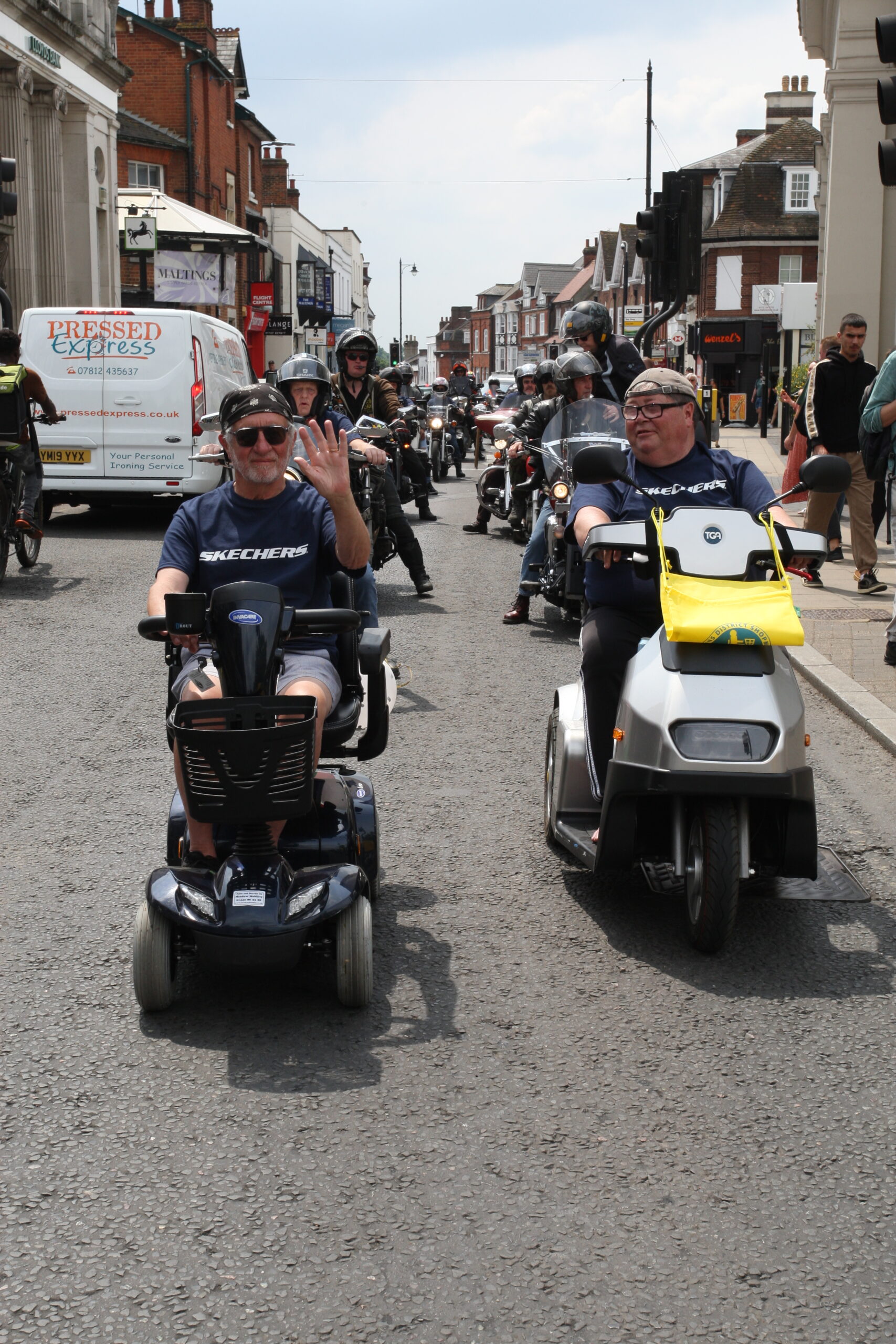 Choppers 4 Shoppers was raising funds for Shopmobility St Albans. Photo by Andrea Wright.