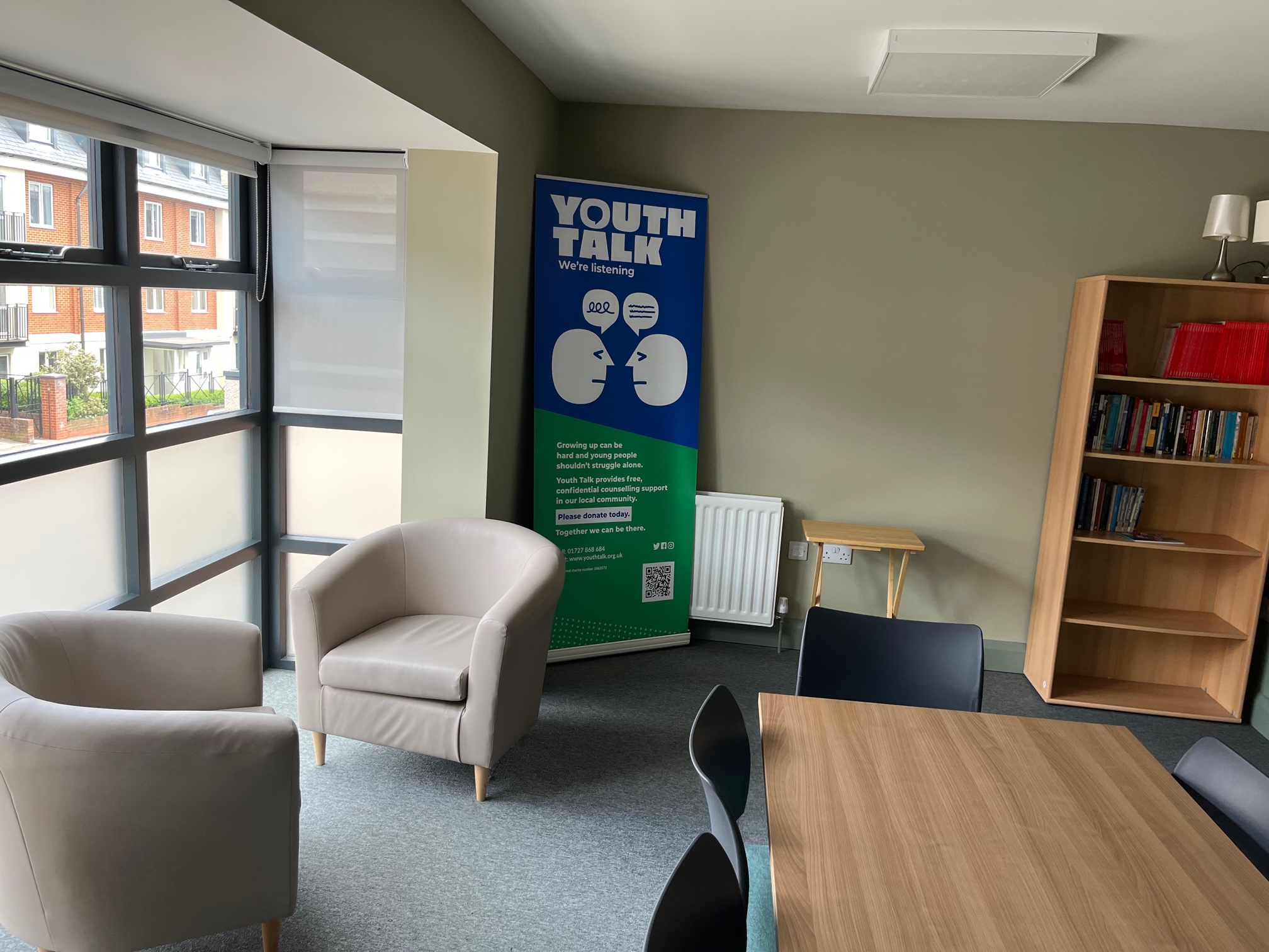 The new premises of St Albans mental health charity Youth Talk.