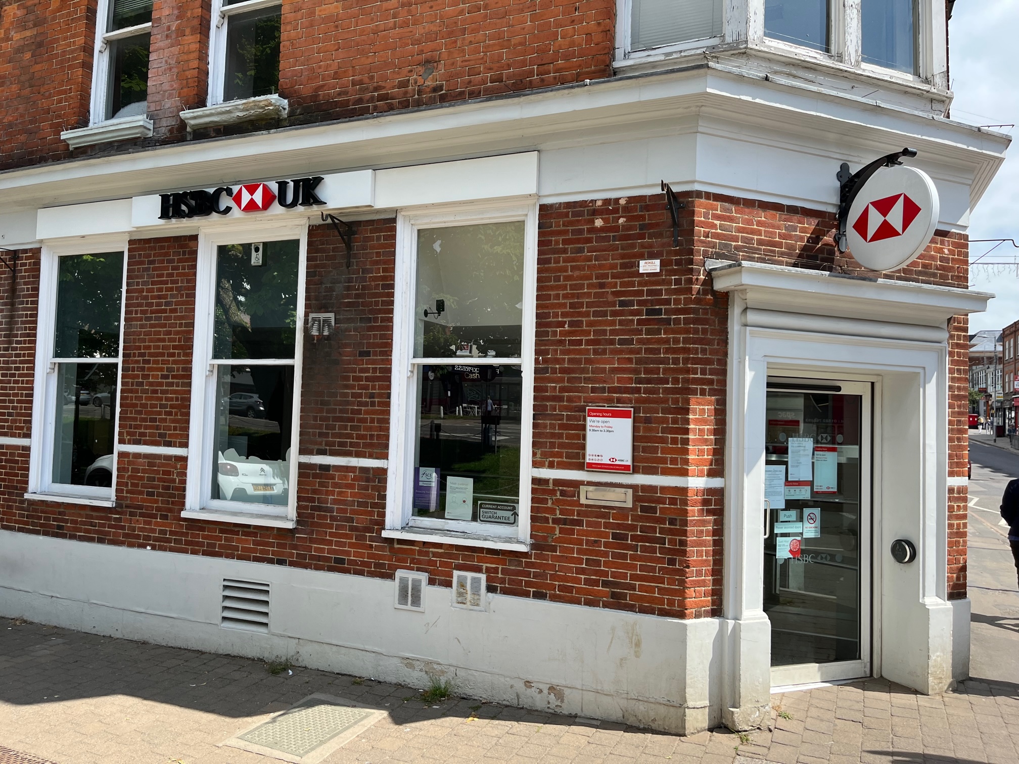 HSBC in Harpenden is closing.