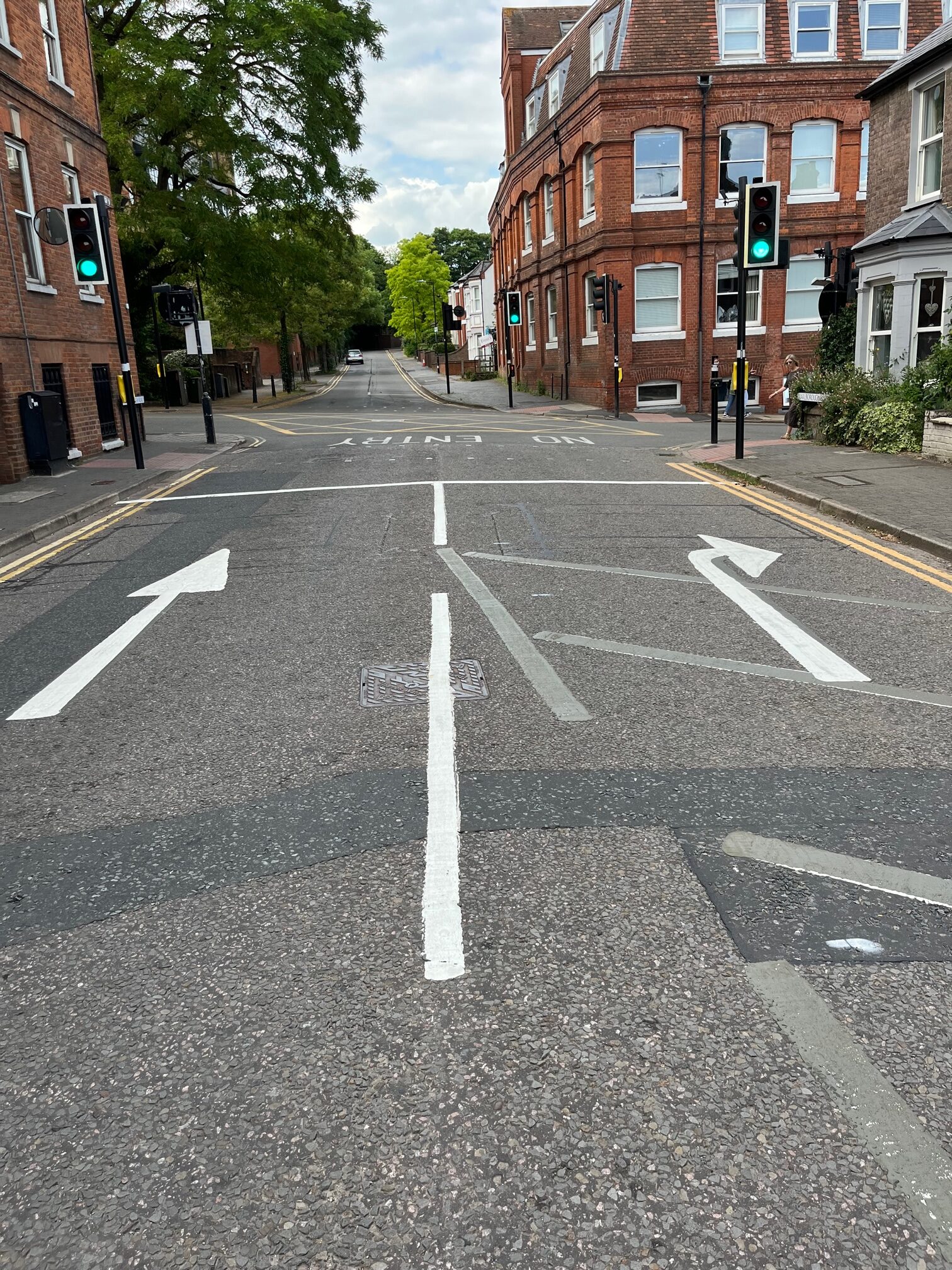 The right-hand side of Marlborough Road will be closed to traffic at the Victoria Street junction.