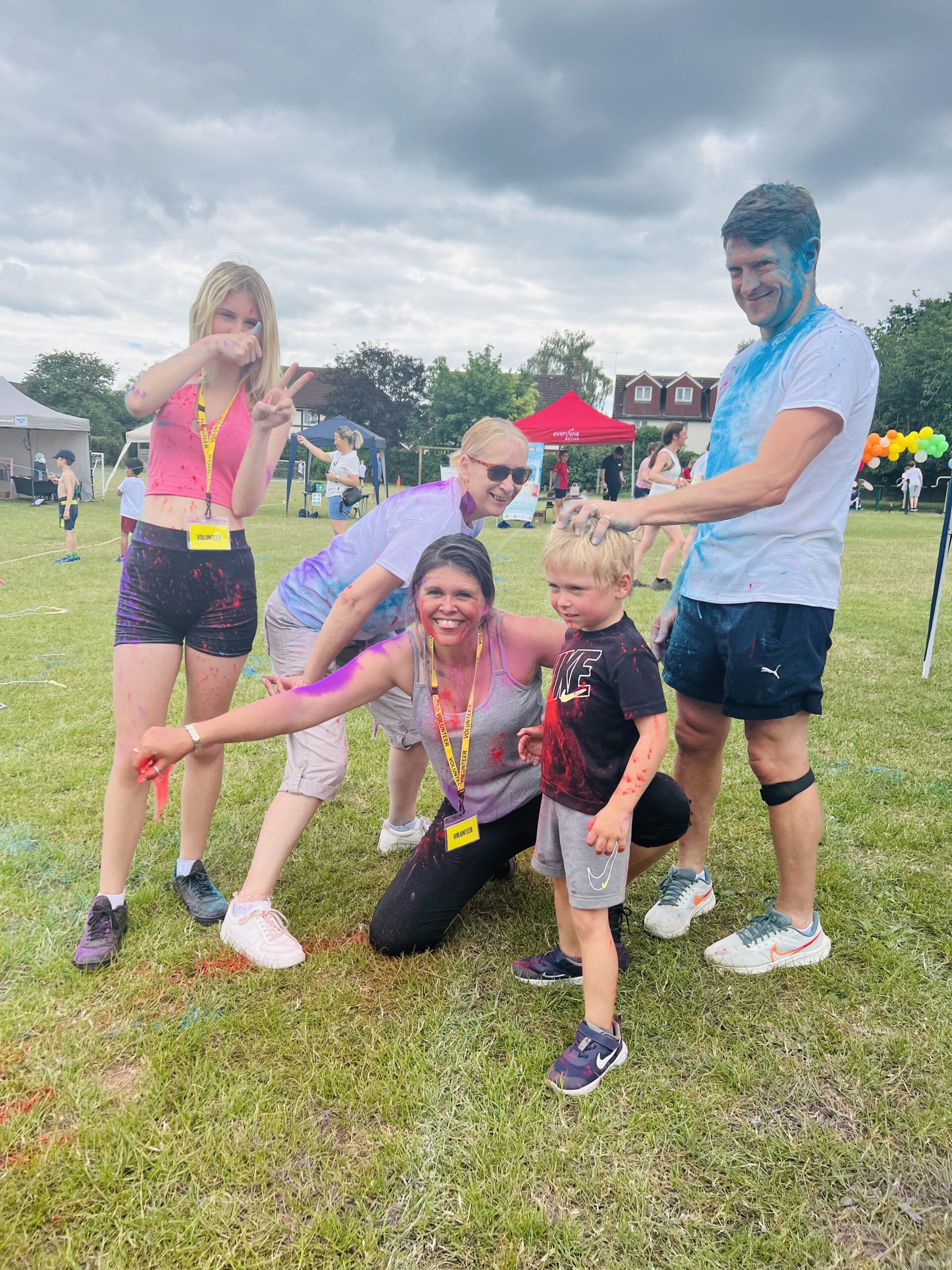 How Wood Primary School Well-Being and Colour Run Day. Photo by Andrea Wright.