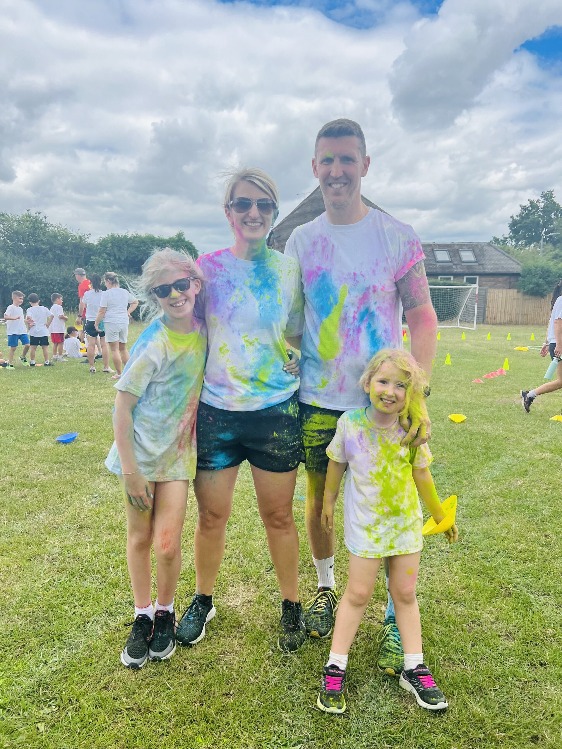How Wood Primary School Well-Being and Colour Run Day. Photo by Andrea Wright.