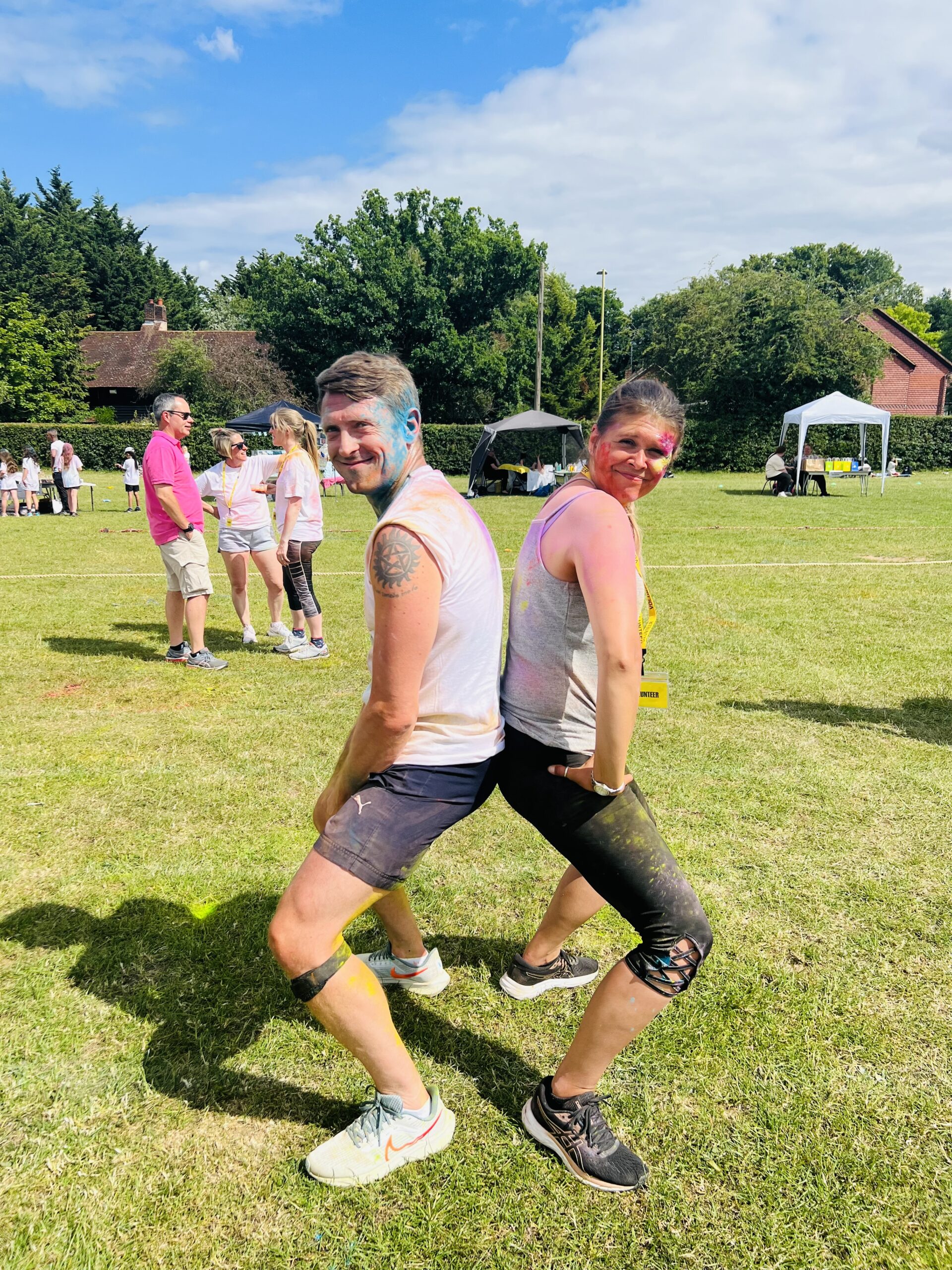 How Wood Primary School Well-Being and Colour Run Day. Photo by Andrea Wright.