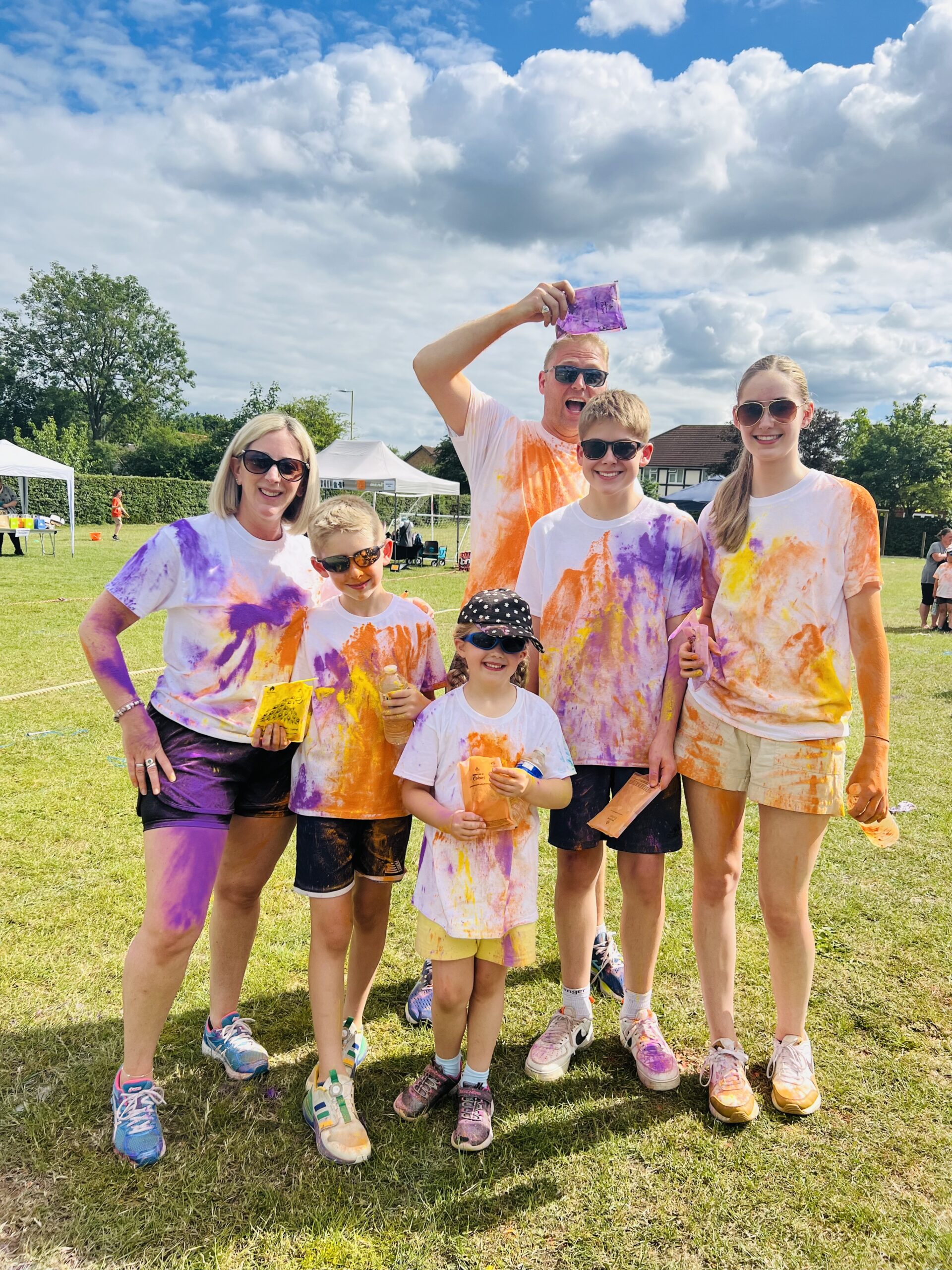 How Wood Primary School Well-Being and Colour Run Day. Photo by Andrea Wright.