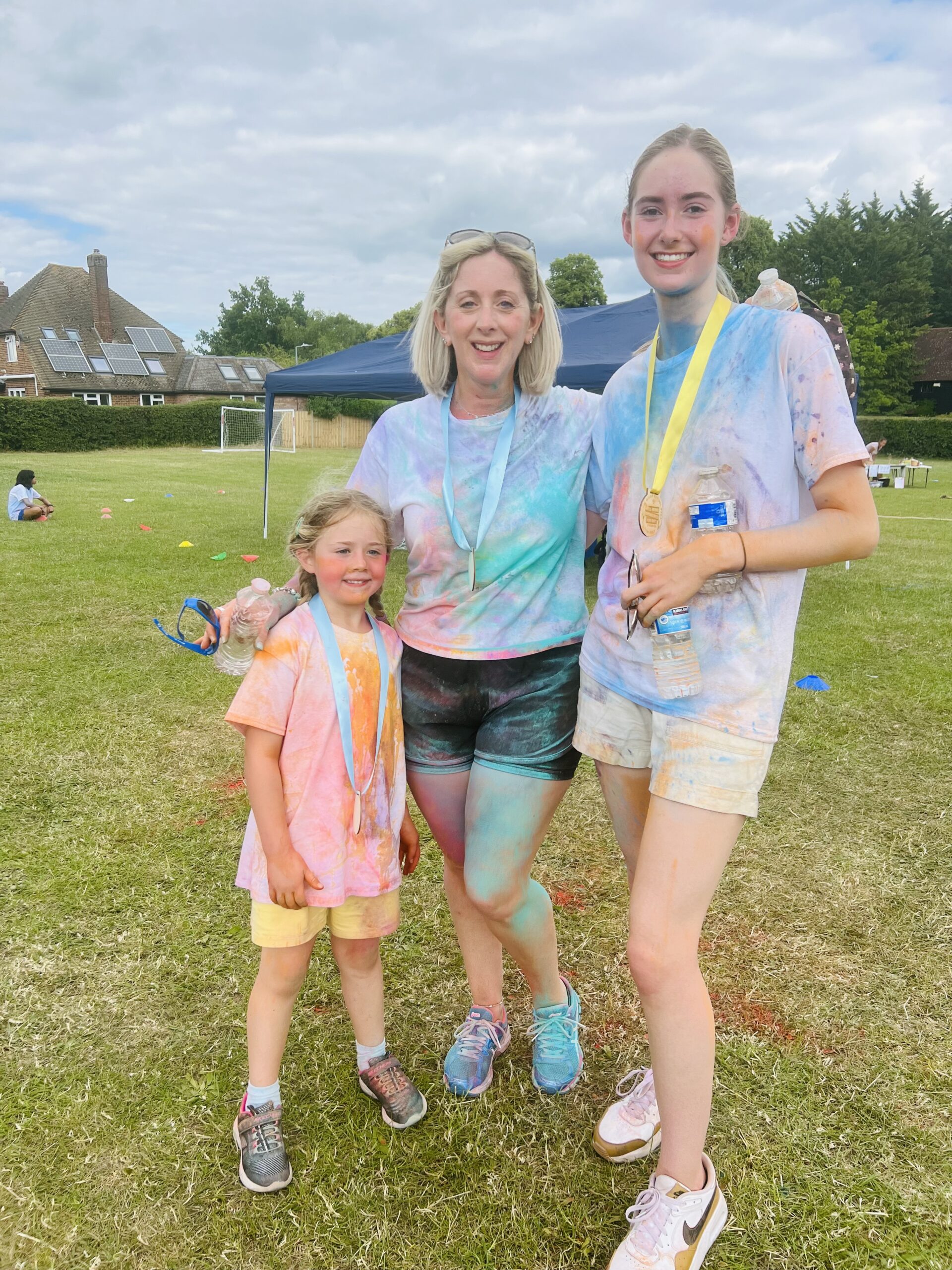 How Wood Primary School Well-Being and Colour Run Day. Photo by Andrea Wright.