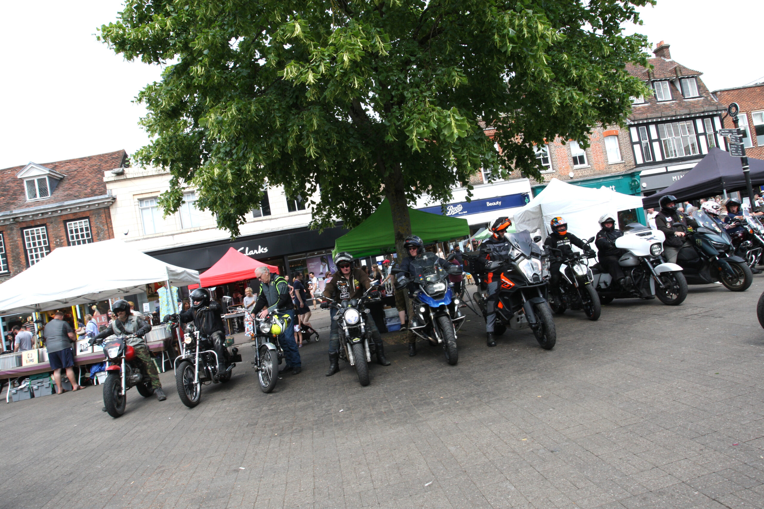 Choppers 4 Shoppers was raising funds for Shopmobility St Albans. Photo by Andrea Wright.
