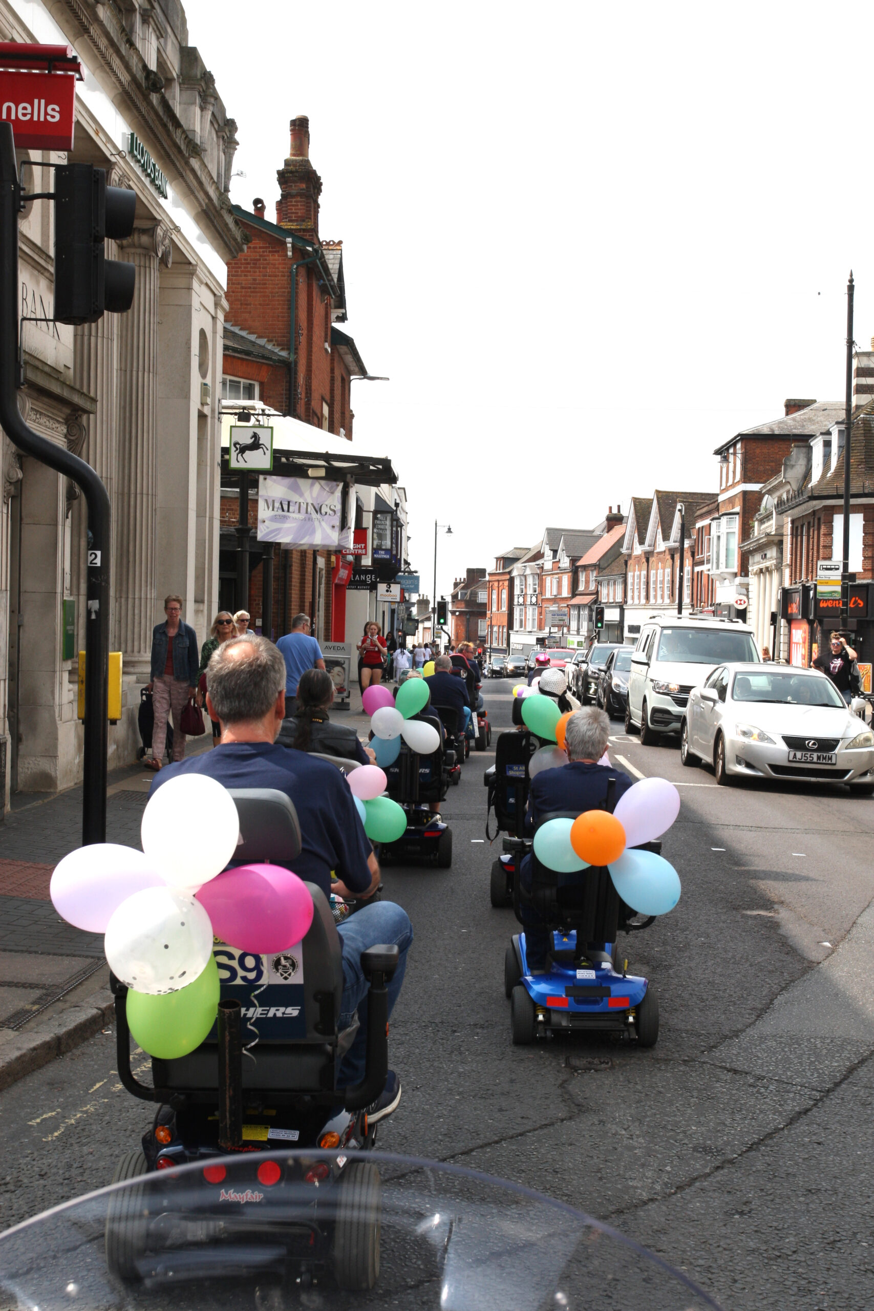 Choppers 4 Shoppers was raising funds for Shopmobility St Albans. Photo by Andrea Wright.
