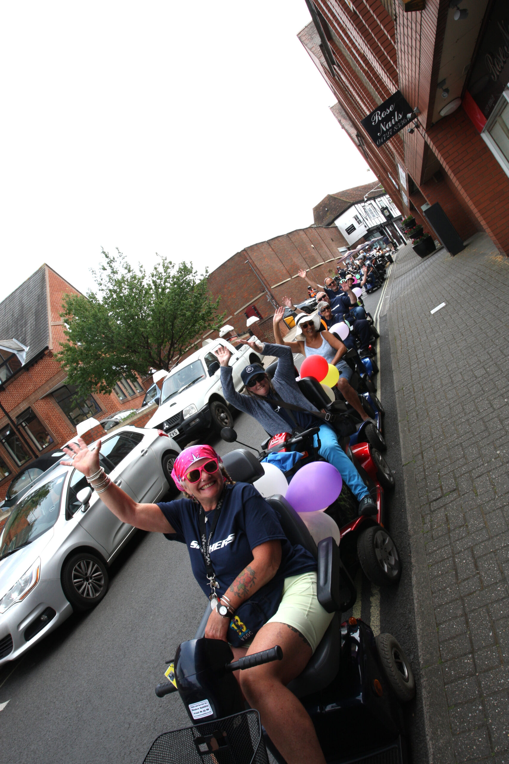 Choppers 4 Shoppers was raising funds for Shopmobility St Albans. Photo by Andrea Wright.