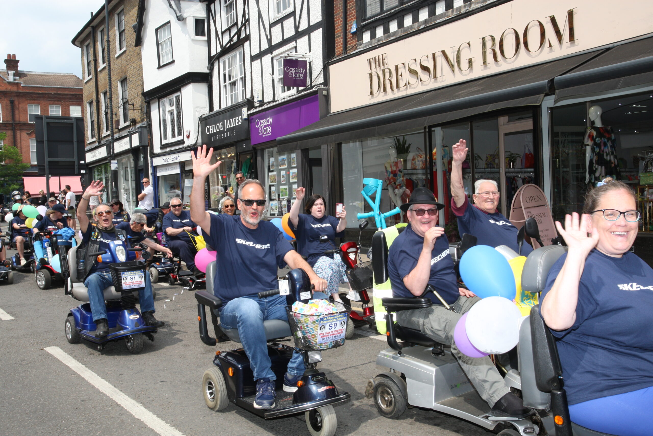 Choppers 4 Shoppers was raising funds for Shopmobility St Albans. Photo by Andrea Wright.