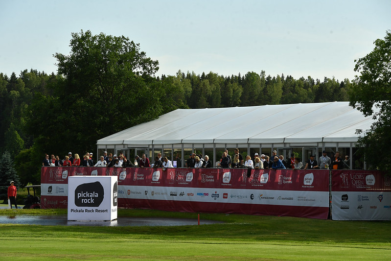 The 18th hole hospitality at the Centurion Club.