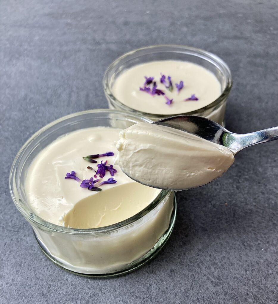 Lavender and honey posset.