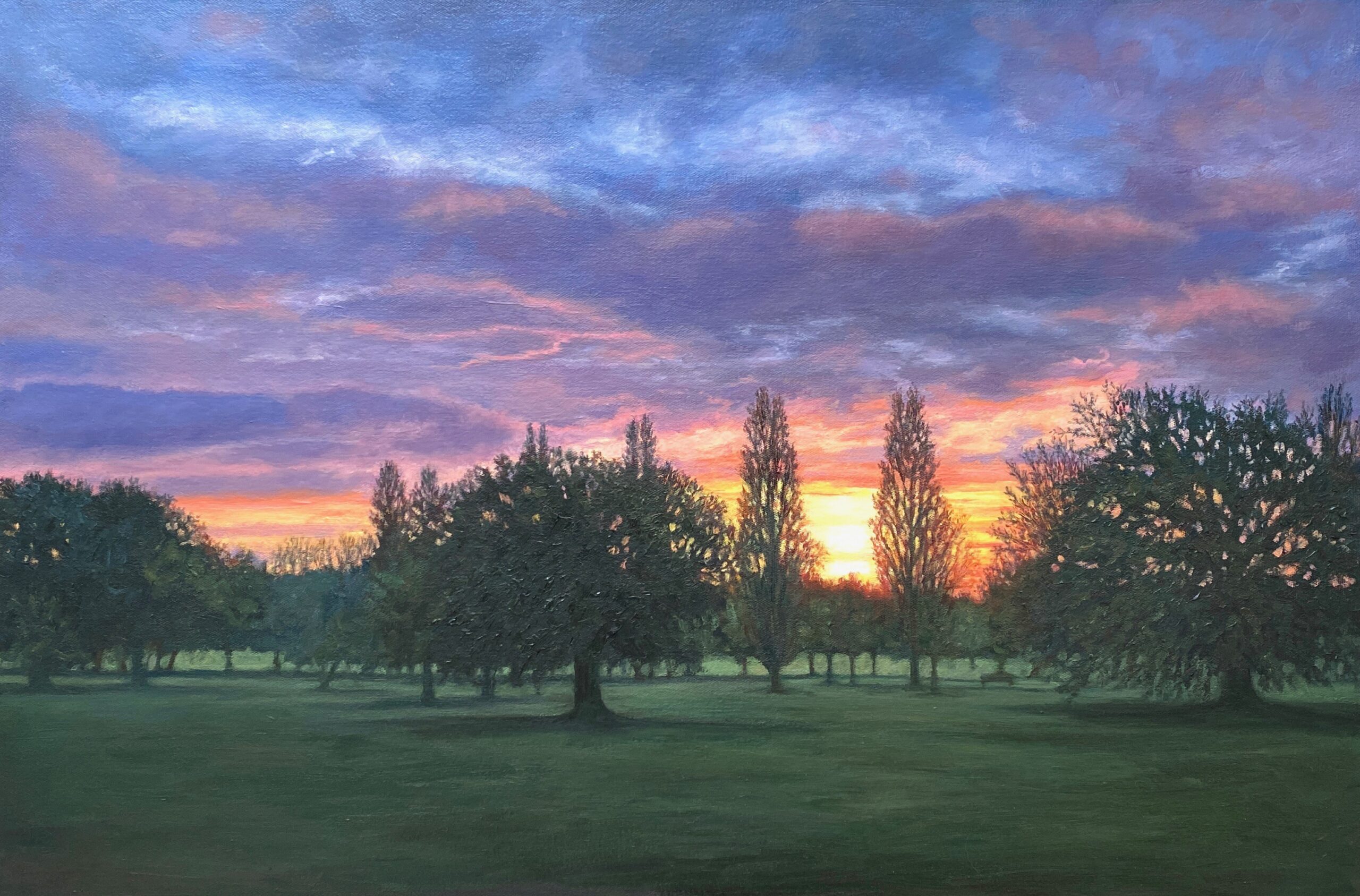 A park scene by Diana Sandetskaya