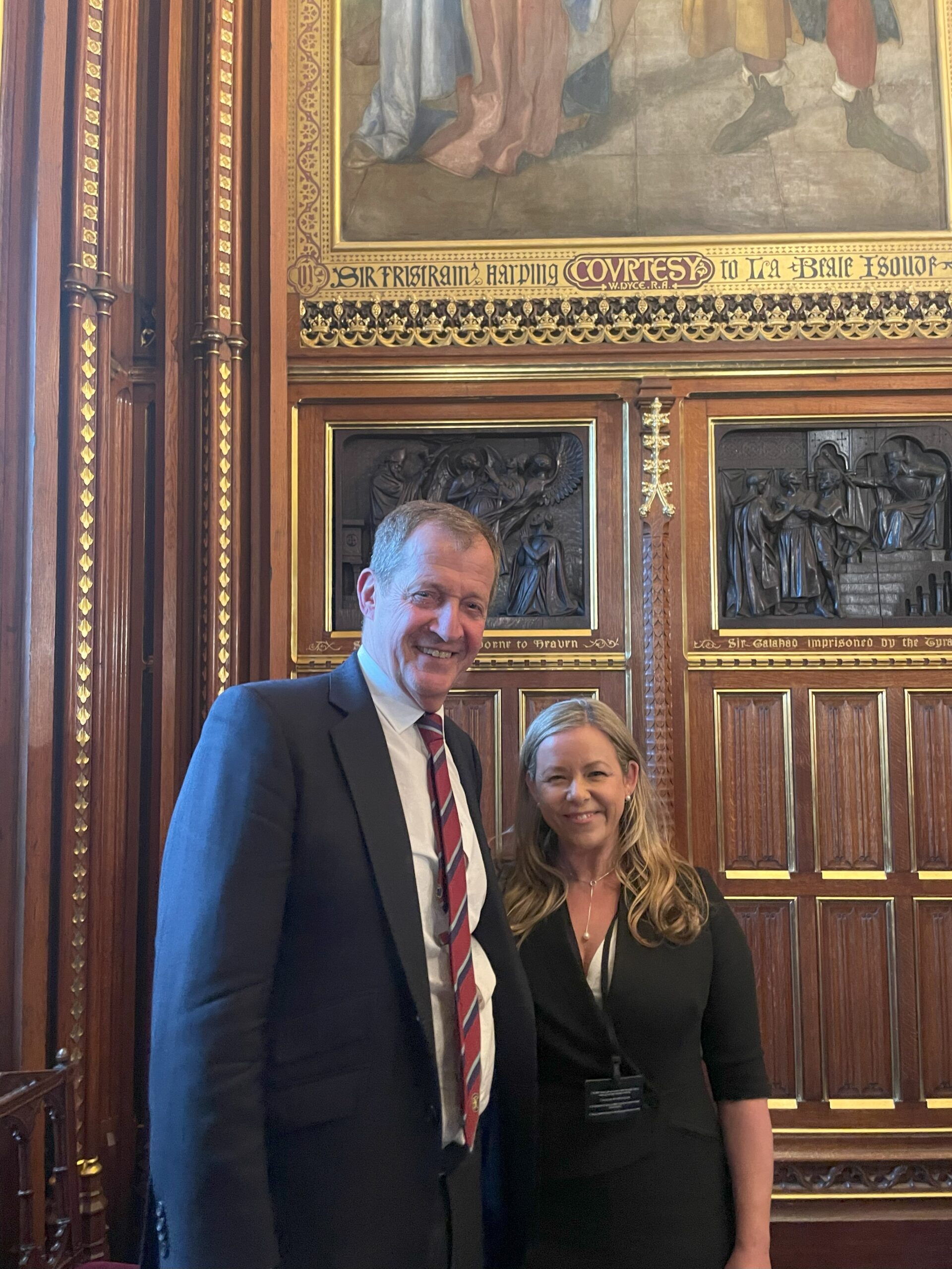 Alastair Campbell and Stacey Turner.