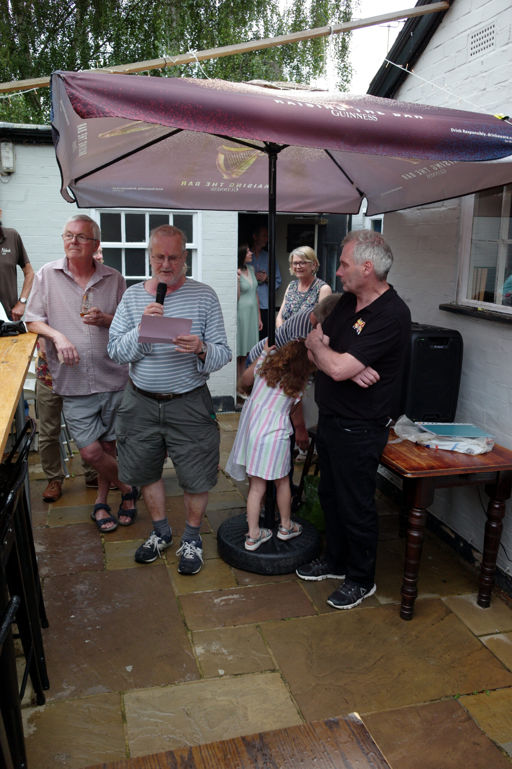 Michael Tutton's farewell party at The Portland Arms. Photo courtesy Donald Lush.