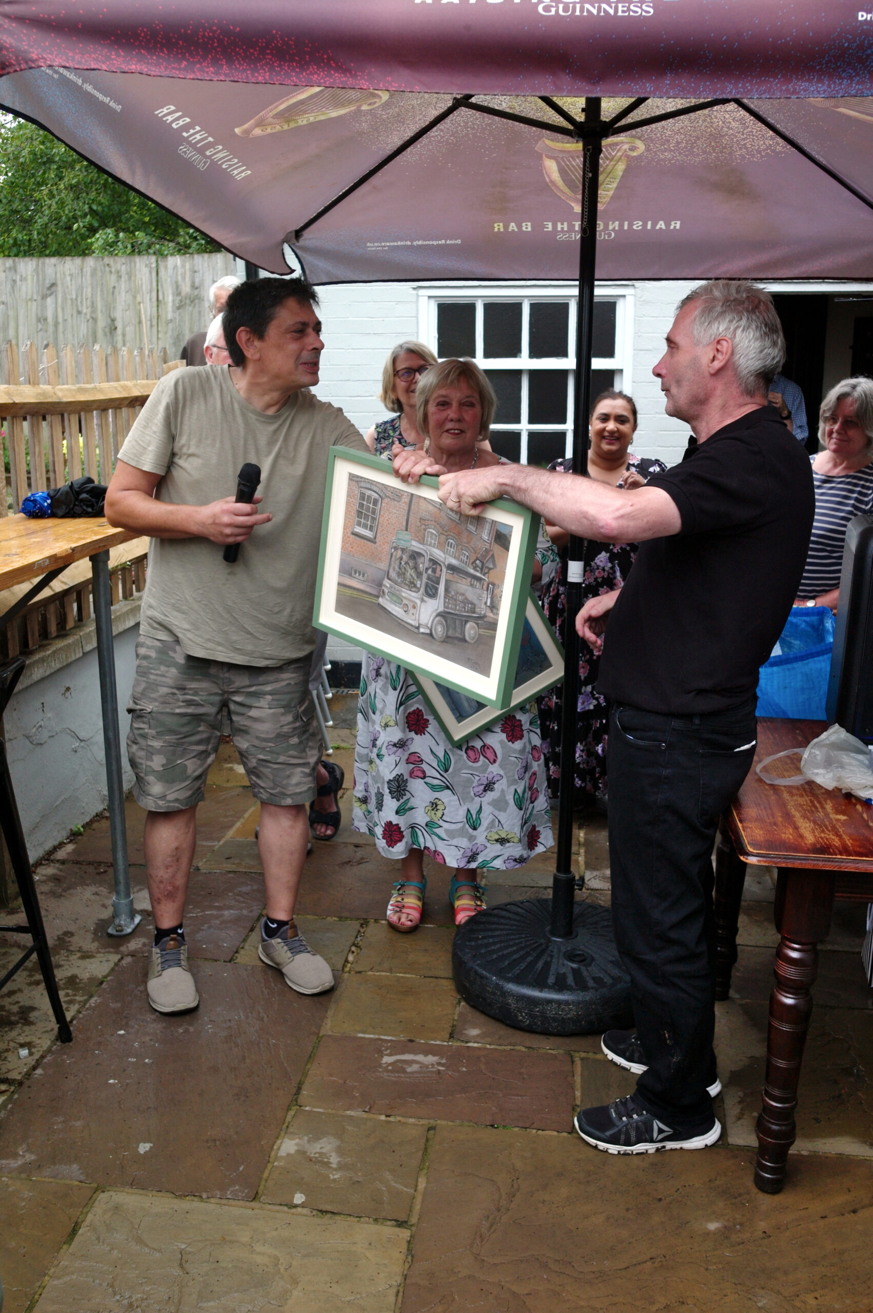 Michael Tutton's farewell party at The Portland Arms. Photo courtesy Donald Lush.