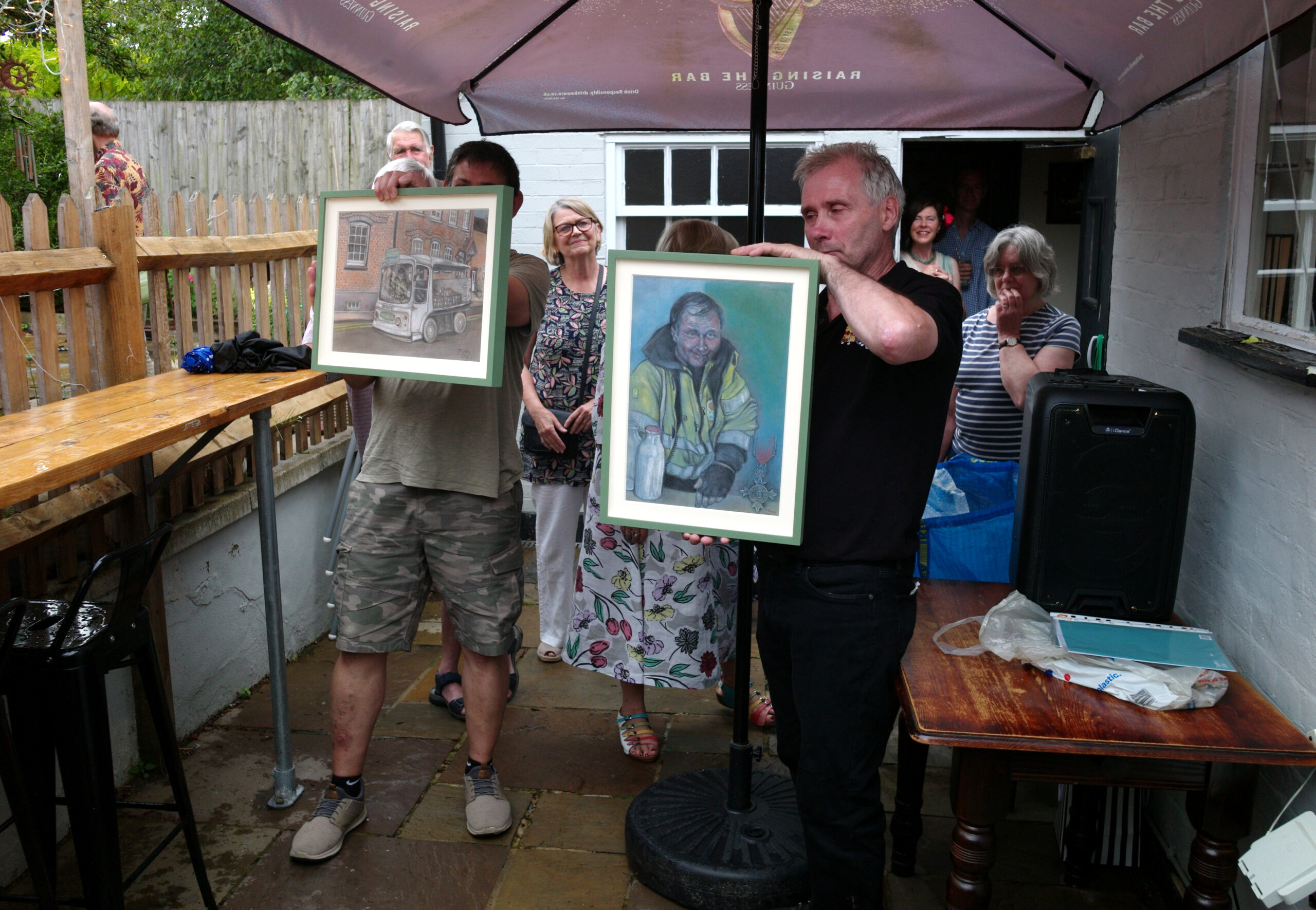 Michael Tutton's farewell party at The Portland Arms. Photo courtesy Donald Lush.