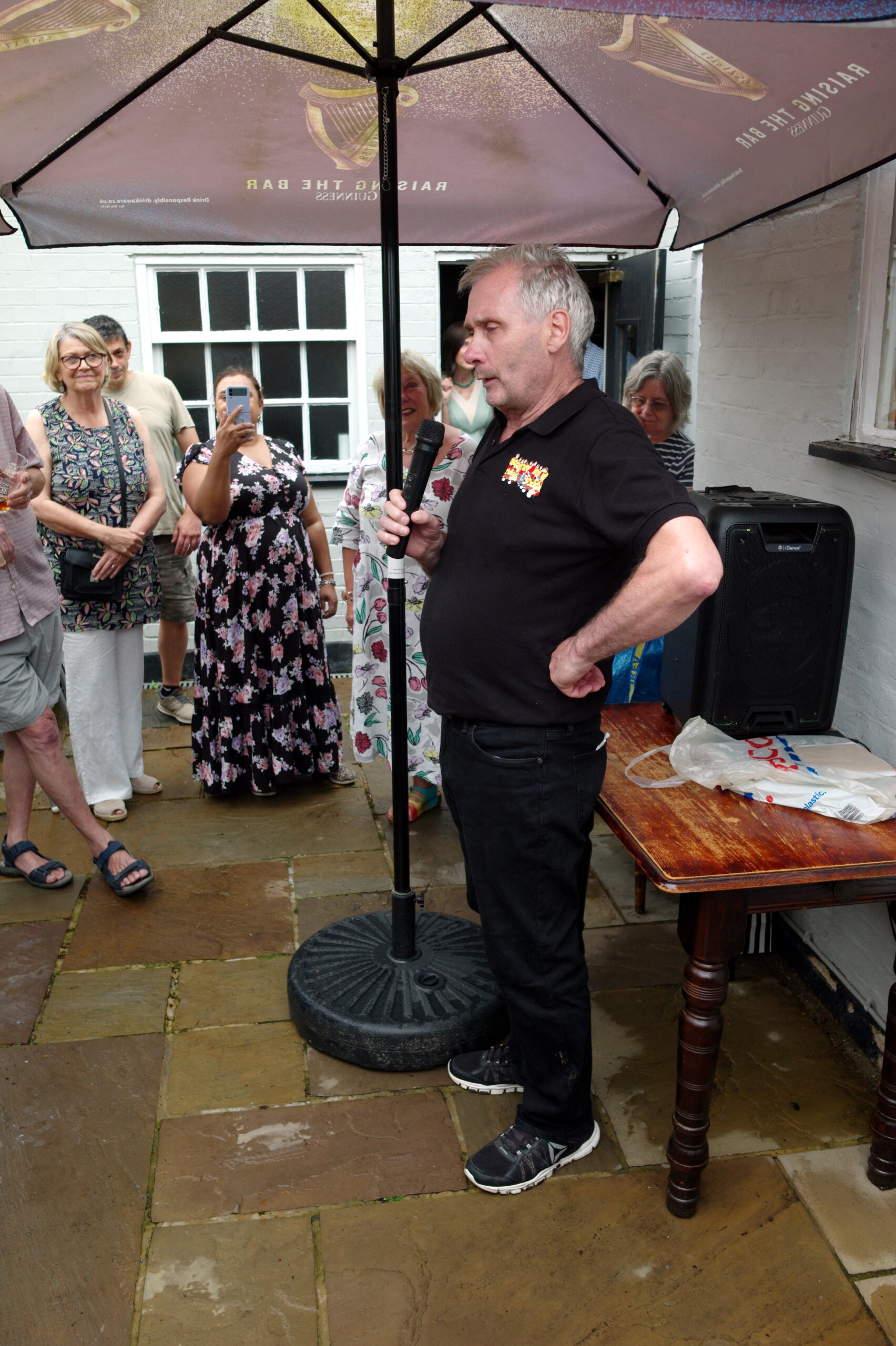 Michael Tutton's farewell party at The Portland Arms. Photo courtesy Donald Lush.