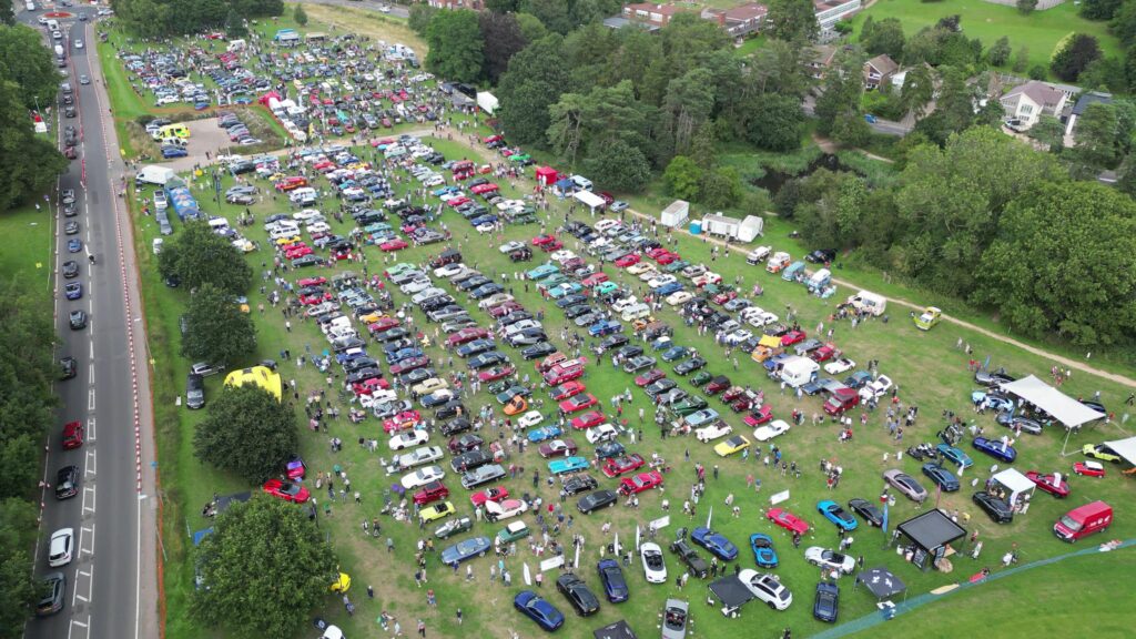 Aerial view of Harpenden Classics on the Common 2023 by Andy Lawrence.