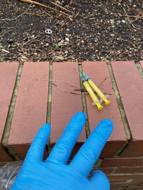 Some of the dangerous items found in the New Greens area.