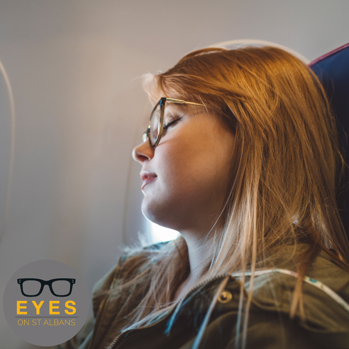 What can you do to protect your eyes when flying?