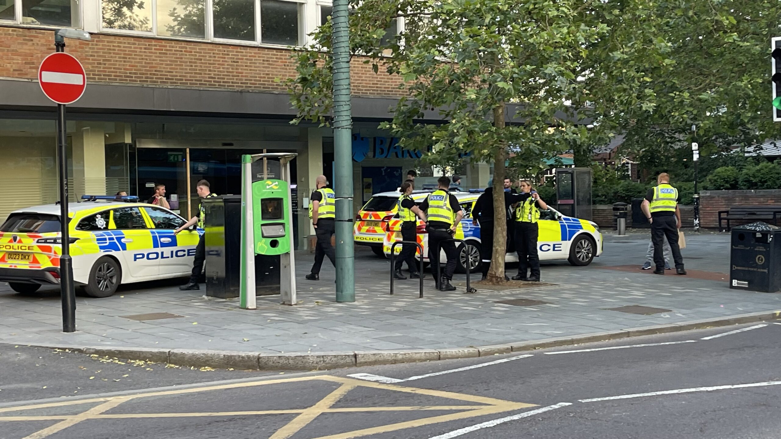 A police operation in St Peter's Street. Photo: Craig Shepheard.