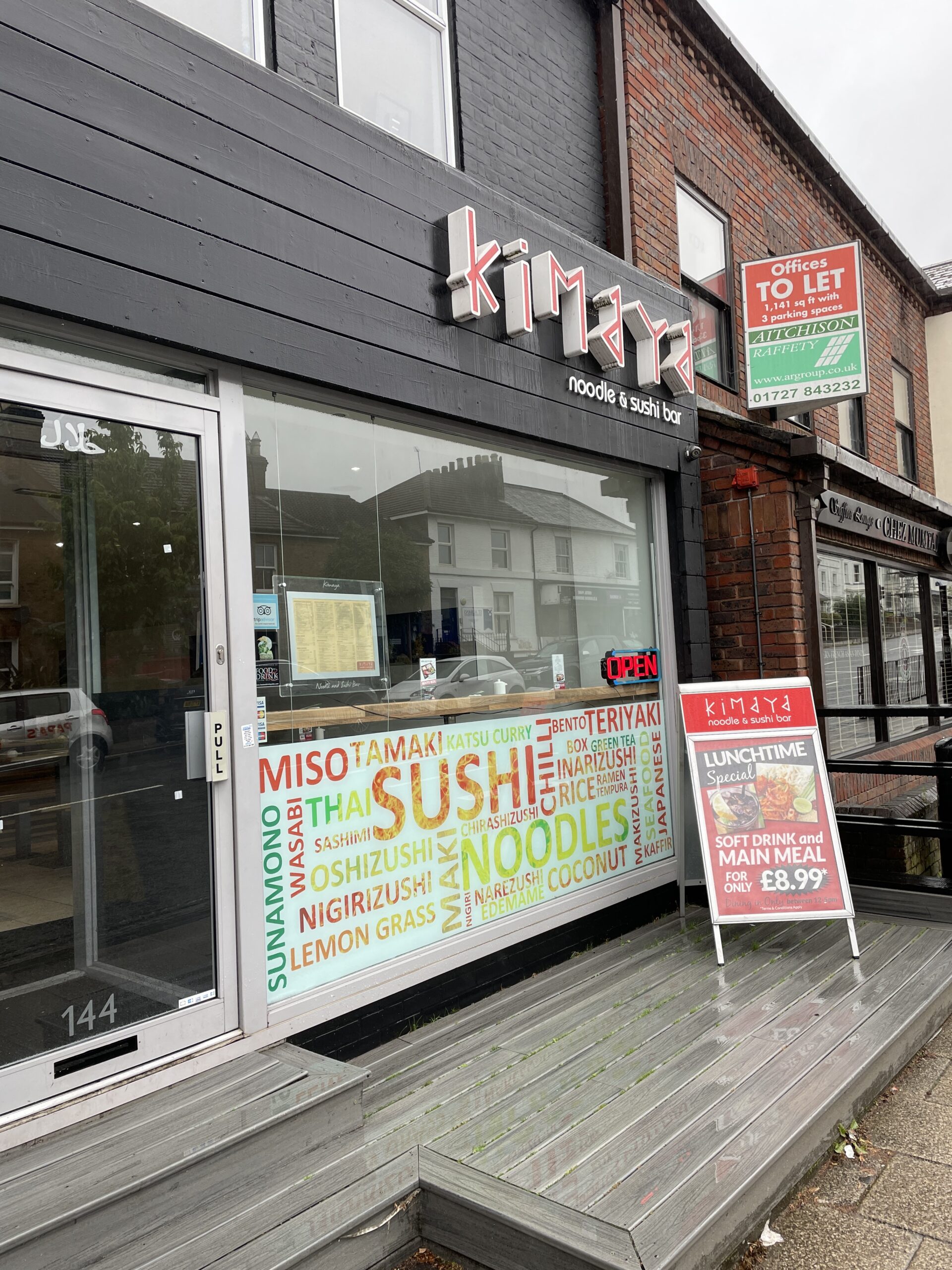 Kimaya Japanese restaurant in St Albans.