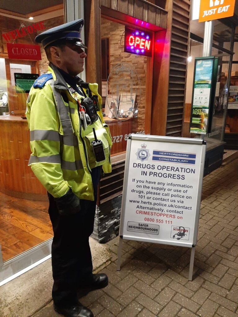 The drugs raid on the India Garden takeaway in Catherine Street back in March 2022.