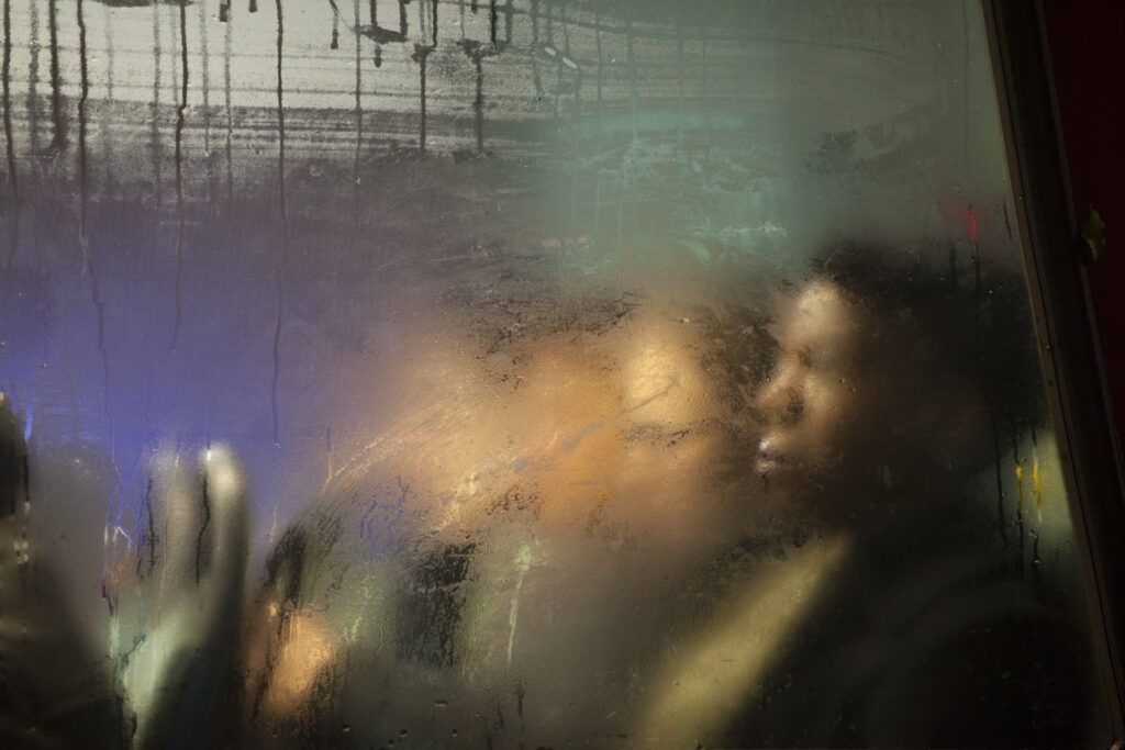 On the Night Bus photographer Nick Turpin is appearing at the next meeting of Harpenden Photographic Society.