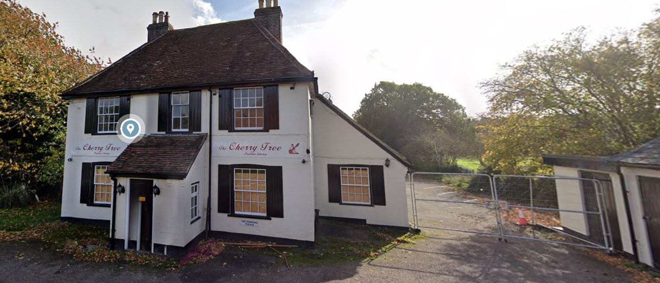 The former Cherry Trees Indian restaurant near Wheathampstead.