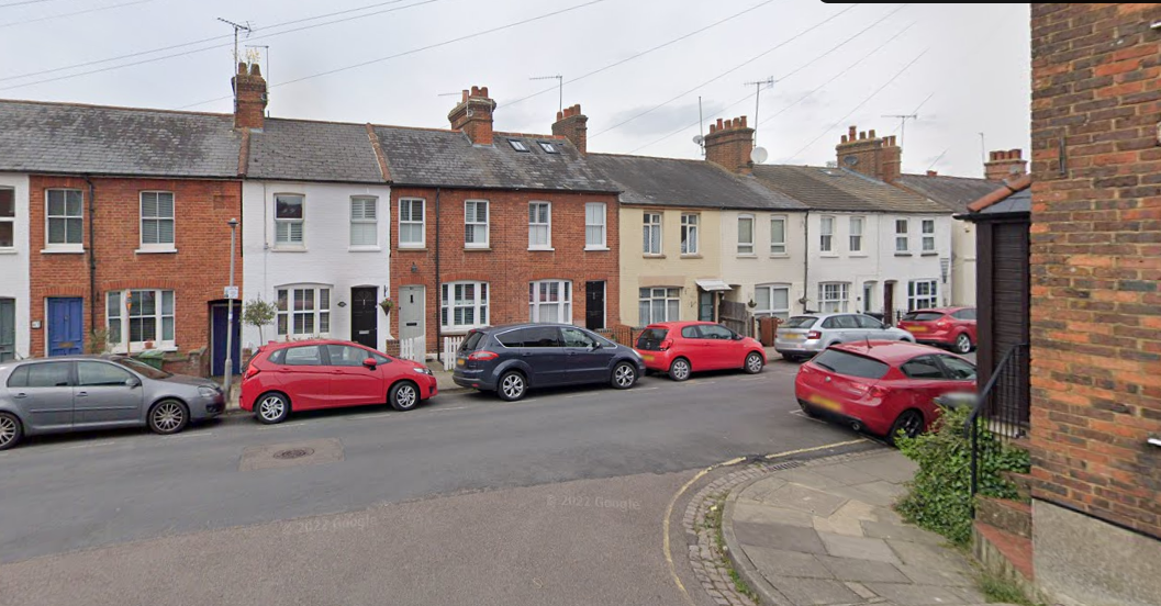 Cannon Street is one of many roads around St Albans which uses visitor parking vouchers. Residents will soon find themselves having to switch to an online scheme. Photo: Google Street View