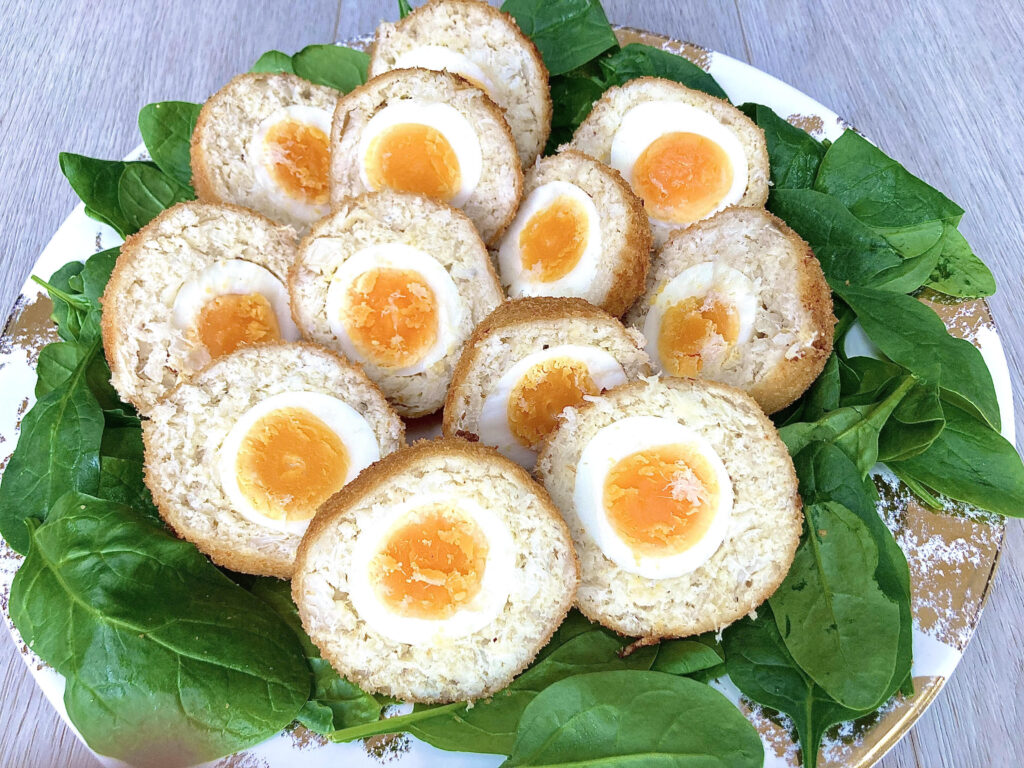Smoked haddock scotch eggs.