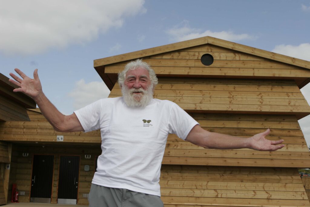 David Bellamy at the opening of Butterfly World. Photo by Craig Shepheard.