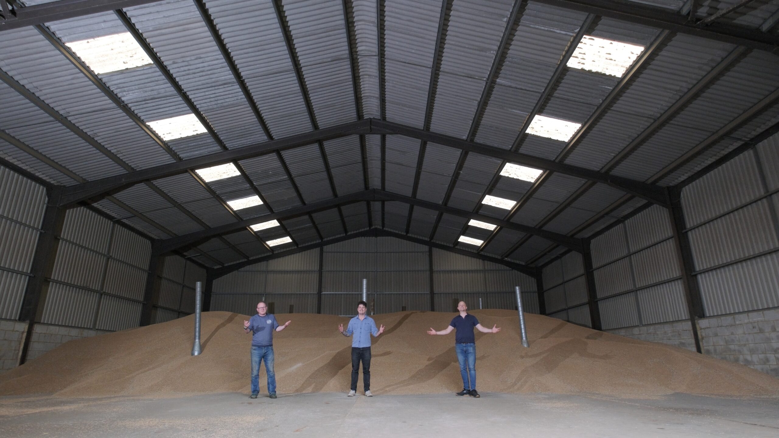 Some of the Farr Brewery team in their new premises.