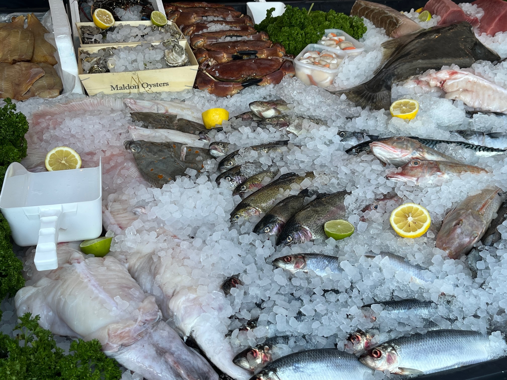 Some of the produce at Fish Bones.