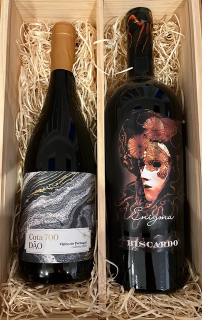 Carlos Lucas Vinhos, Cota 700, DOC Dão, Portugal, 2020, and Mabis, Biscardo Enigma Apassimento, Rubicone IGT, Emilia Romagna, Italy, 2021.